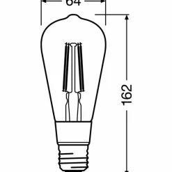 LEDVANCE Smart+ LED E27 6 watt 2400 kelvin 680 lumen