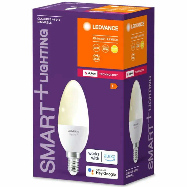 LEDVANCE SMART+ LED E14 4,9 watt 2700 kelvin 470 lumen