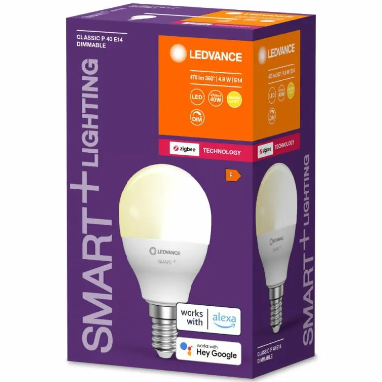 LEDVANCE SMART+ LED E14 4,9 watt 2700 kelvin 470 lumen