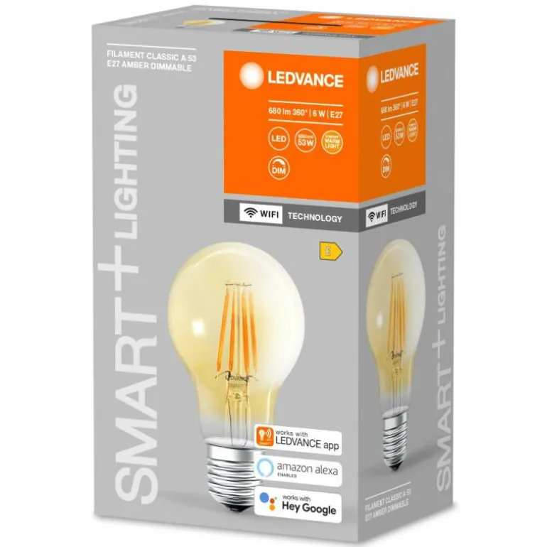 LEDVANCE SMART+ WiFi LED E27 6 watt 2400 kelvin 680 lumen