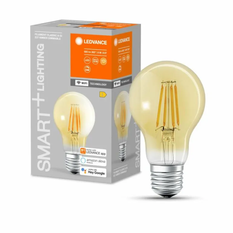 LEDVANCE SMART+ WiFi LED E27 6 watt 2400 kelvin 680 lumen