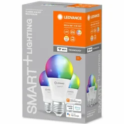 LEDVANCE SMART+ WiFi Lot de 3 LED E27 9 watt 2700-6500 kelvin 806 lumen
