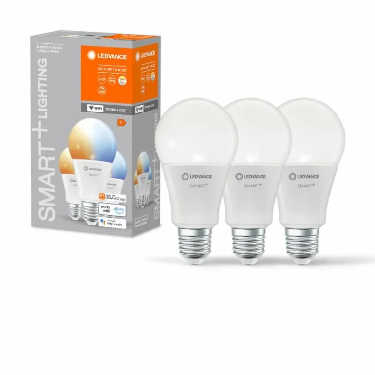 LEDVANCE SMART+ WiFi Lot de 3 LED E27 14 watt 2700-6500 kelvin 1521 lumen
