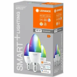 LEDVANCE SMART+ WiFi Lot de 3 LED E14 4,9 watt 2700-6500 kelvin 470 lumen