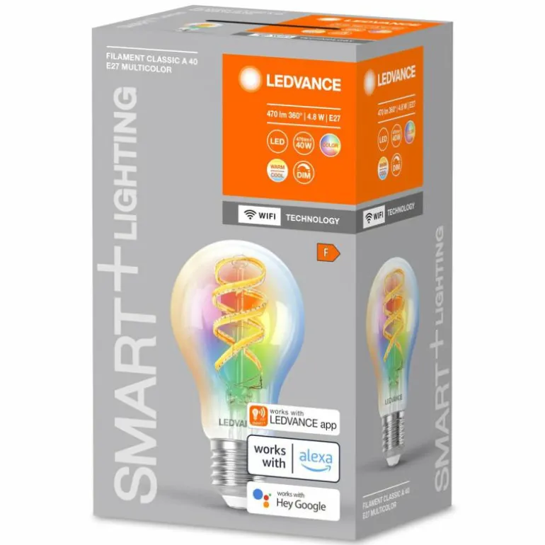 LEDVANCE SMART+WIFI LED E27 4,8 watt 2700-6500 kelvin 470 lumen