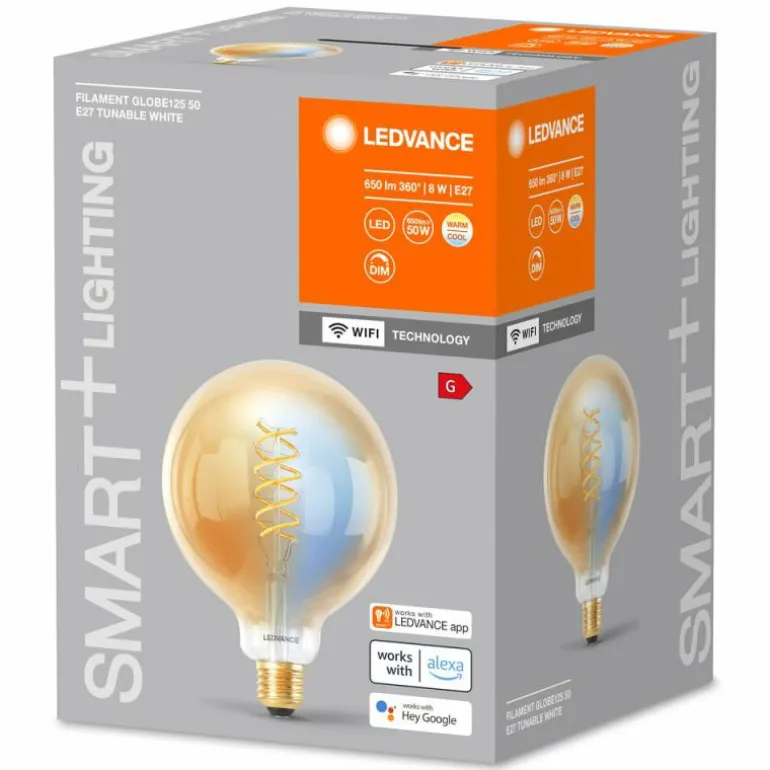 LEDVANCE SMART+WIFI LED E27 8 watt 2200-5000 kelvin 600 lumen