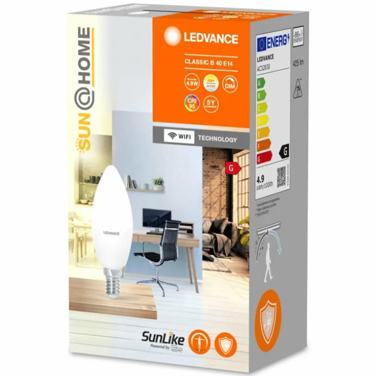 LEDVANCE Sun@Home LED E14 4,9 Watt 2200-5000 Kelvin 425 Lumen