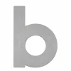 Lettre B Albert 931 Acier inoxydable