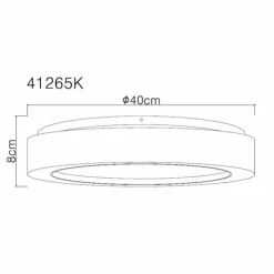 Luminaires Globo Lighting Éclairage Led|Liami Plafonnier LED Blanc, 1 lumière