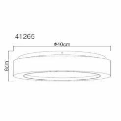 Luminaires Globo Lighting Éclairage Led|Liami Plafonnier LED Blanc, 1 lumière