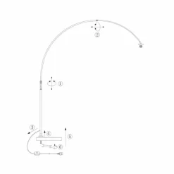 Luminaires Steinhauer Lampadaires Et Lampes Sur Pied|Light Lampadaire Blanc, 1 lumière