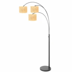 Luminaires Steinhauer Lampadaires Et Lampes Sur Pied|Light Lampadaire Noir, 3 lumières