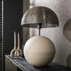 hofstein Lampes À Poser|Lilleballe Lampe à poser Gris, Sable, 1 lumière