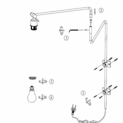 Luminaires Steinhauer Appliques|Linstrøm Applique murale Noir, 1 lumière