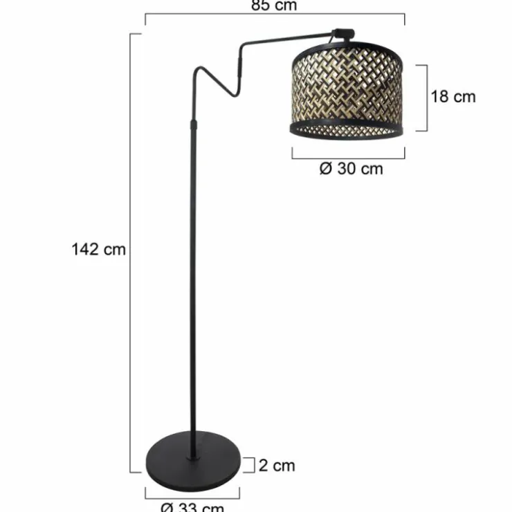 Luminaires Steinhauer Lampadaires Et Lampes Sur Pied|Linstrøm Lampadaire Noir, 1 lumière