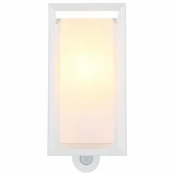 Logana Luminaire extérieur Luminaires Globo Lighting Blanc, 1 lumière, Détecteur de mouvement