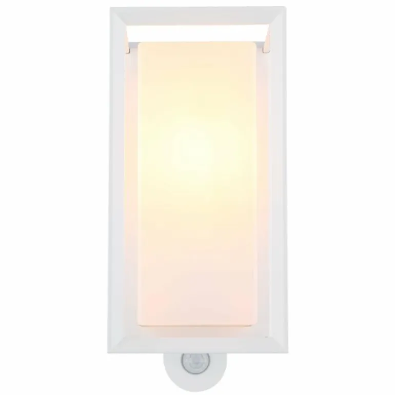 Logana Luminaire extérieur Luminaires Globo Lighting Blanc, 1 lumière, Détecteur de mouvement