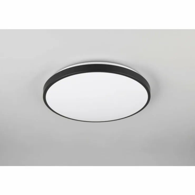Luminaires Reality Éclairage Led|Loody Plafonnier LED Noir, 1 lumière, Détecteur de mouvement