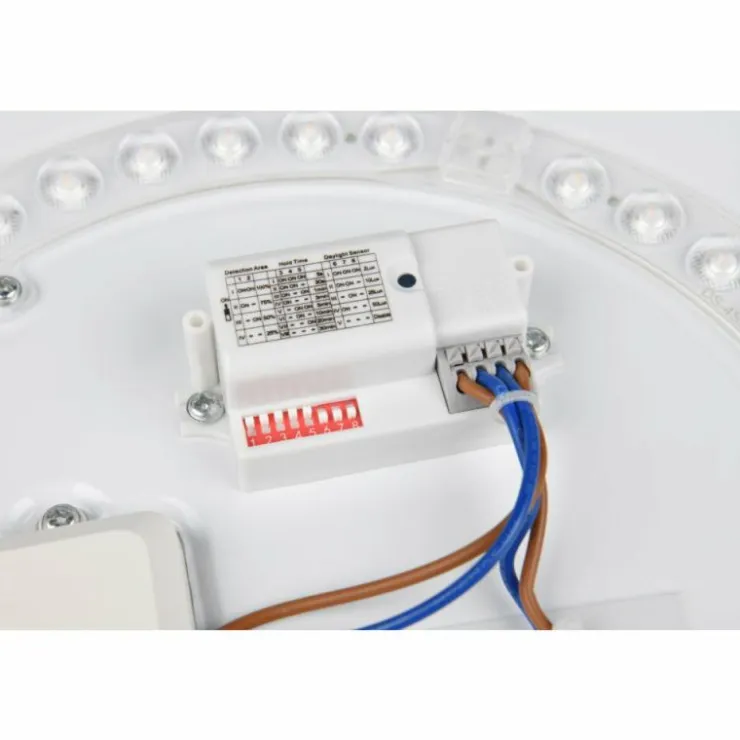 Luminaires Reality Éclairage Led|Loody Plafonnier LED Noir, 1 lumière, Détecteur de mouvement