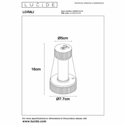 Luminaires Lucide Éclairage Led|LORALI Lampe à poser LED Jaune, 1 lumière
