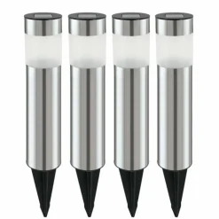 Lot de 5 lampes solaires Eglo SHINE LED Acier inoxydable, 4 lumières