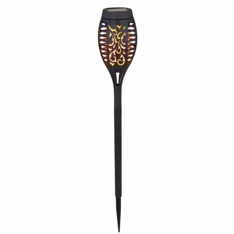Lot de 12 lampes solaires Globo LED Noir, 12 lumières