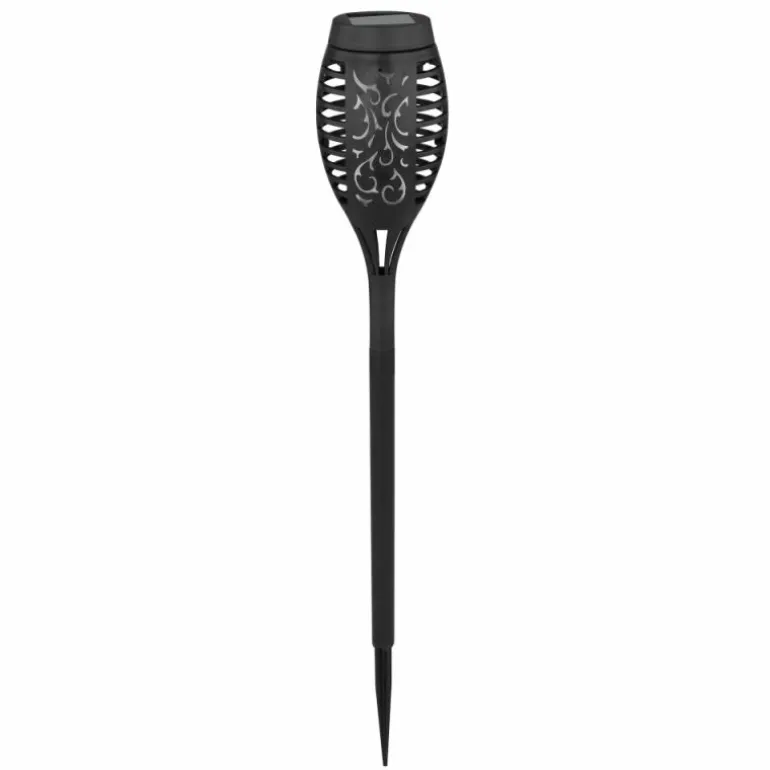 Lot de 12 lampes solaires Globo LED Noir, 12 lumières