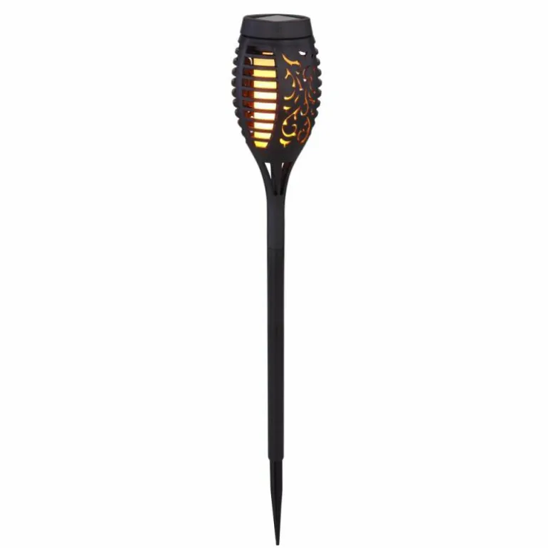 Lot de 12 lampes solaires Globo LED Noir, 12 lumières