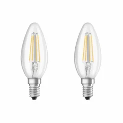Lot de 2 Osram LED E14 4 Watt 2700 Kelvin 470 Lumen