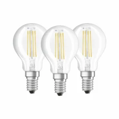 Lot de 3 Osram LED E14 4,5 Watt 2700 Kelvin 470 Lumen