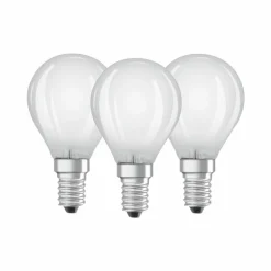 Lot de 3 Osram LED E14 4,5 Watt 2700 Kelvin 470 Lumen