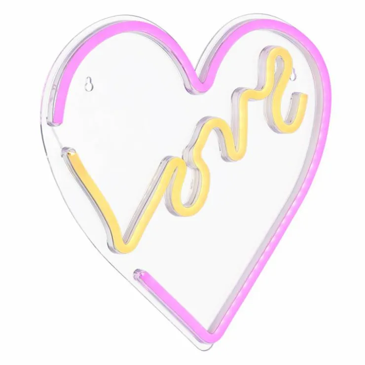 Luminaires Globo Lighting Éclairage Led|Luminaire déco Globo LOVE LED Transparent, 1 lumière