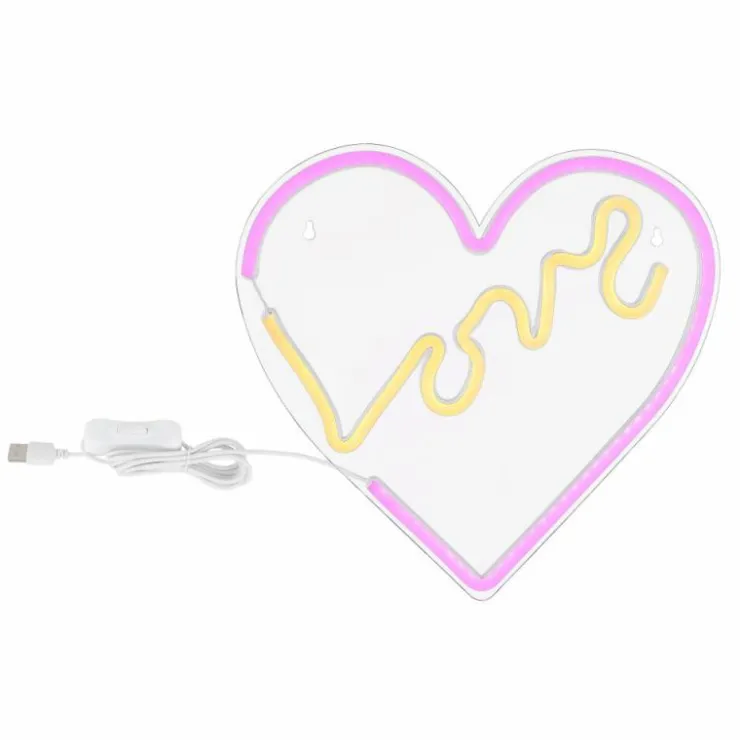 Luminaires Globo Lighting Éclairage Led|Luminaire déco Globo LOVE LED Transparent, 1 lumière