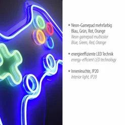 Luminaires Leuchten Direkt Éclairage Led|Luminaire déco Leuchten-Direkt NEON-GAMER LED Multicolore, 1 lumière