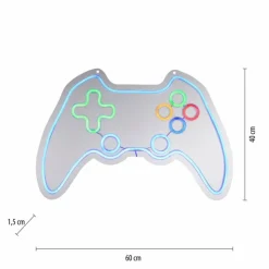 Luminaires Leuchten Direkt Éclairage Led|Luminaire déco Leuchten-Direkt NEON-GAMER LED Multicolore, 1 lumière