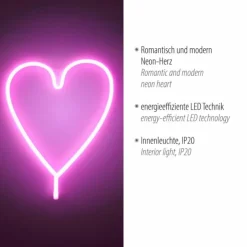 Luminaires Leuchten Direkt Éclairage Led|Luminaire déco Leuchten-Direkt NEON-HERZ LED Multicolore, 1 lumière