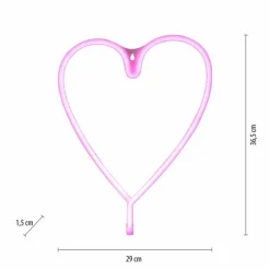Luminaires Leuchten Direkt Éclairage Led|Luminaire déco Leuchten-Direkt NEON-HERZ LED Multicolore, 1 lumière