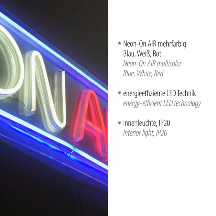 Luminaires Leuchten Direkt Éclairage Led|Luminaire déco Leuchten-Direkt NEON-ON AIR LED Multicolore, 1 lumière