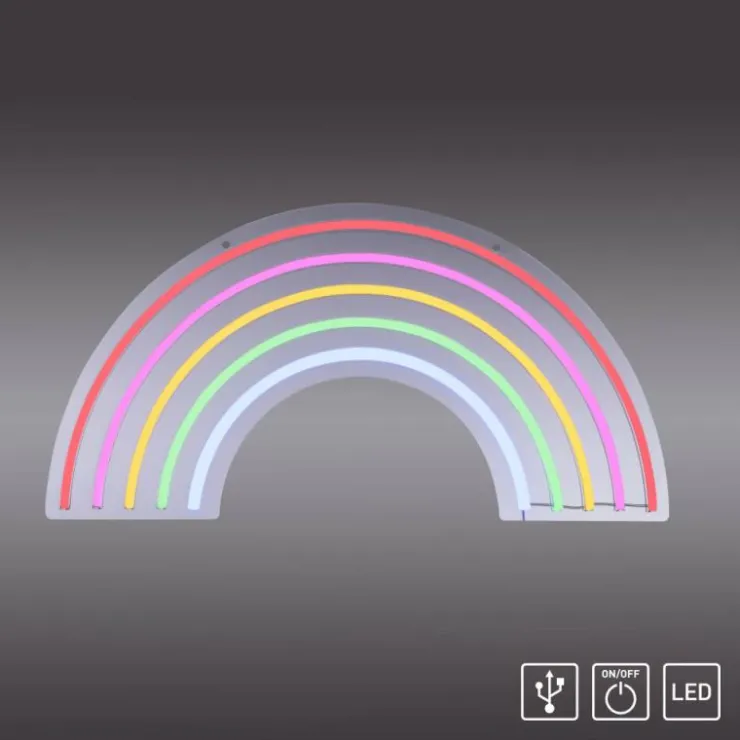 Luminaires Leuchten Direkt Éclairage Led|Luminaire déco Leuchten-Direkt NEON-RAINBOW LED Multicolore, 1 lumière