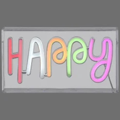 Luminaires Leuchten Direkt Éclairage Led|Luminaire déco Leuchten-Direkt NEON-HAPPY LED Transparent, 1 lumière