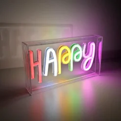 Luminaires Leuchten Direkt Éclairage Led|Luminaire déco Leuchten-Direkt NEON-HAPPY LED Transparent, 1 lumière