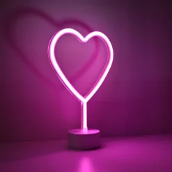 Luminaires Leuchten Direkt Éclairage Led|Luminaire déco Leuchten-Direkt NEON-HERZ LED Rose, 1 lumière