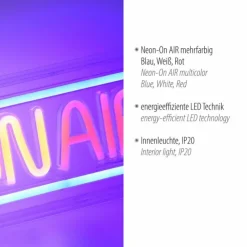 Luminaires Leuchten Direkt Éclairage Led|Luminaire déco Leuchten-Direkt NEON-ON AIR LED, 1 lumière