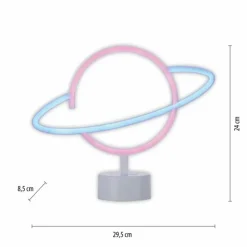 Luminaires Leuchten Direkt Éclairage Led|Luminaire déco Leuchten-Direkt NEON-SATURN LED Blanc, 1 lumière