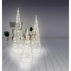 Luminaires Globo Lighting Éclairage Led|Luminaire déco set x 3 Globo KEGEL LED Argenté, 1 lumière