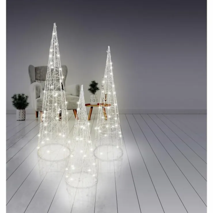 Luminaires Globo Lighting Éclairage Led|Luminaire déco set x 3 Globo KEGEL LED Argenté, 1 lumière