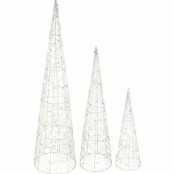 Luminaires Globo Lighting Éclairage Led|Luminaire déco set x 3 Globo KEGEL LED Argenté, 1 lumière