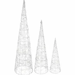 Luminaires Globo Lighting Éclairage Led|Luminaire déco set x 3 Globo KEGEL LED Argenté, 1 lumière