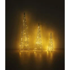 Luminaires Globo Lighting Éclairage Led|Luminaire déco set x 3 Globo KEGEL LED Argenté, 1 lumière