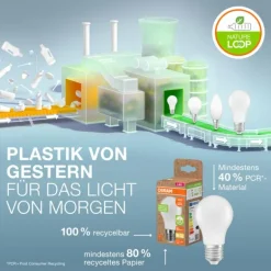 Luminaires Osram E27 10 Watt blanc chaud 1055 Lumen